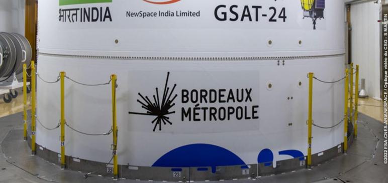 BORDEAUX METROPOLE FLIES TO SPACE WITH ARIANE 5